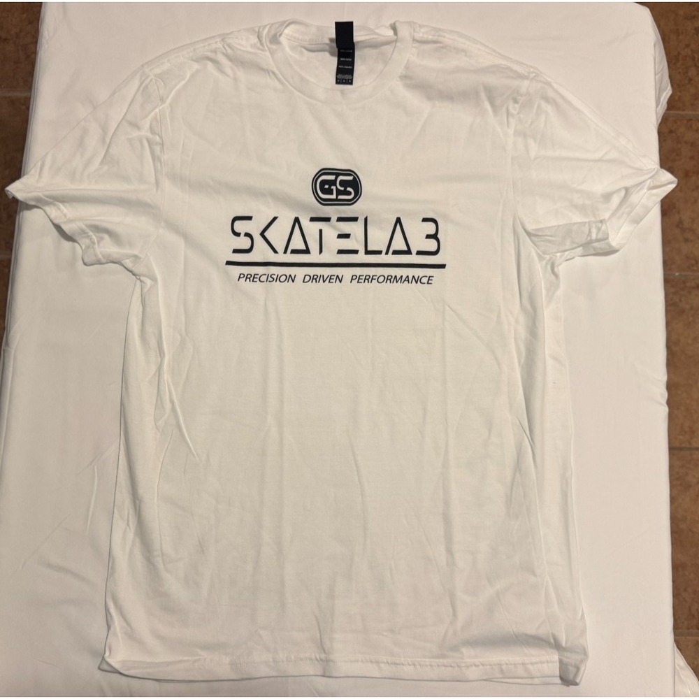 GS Skatelab District T-Shirt - White - Size M - NEW - 100% Cotton